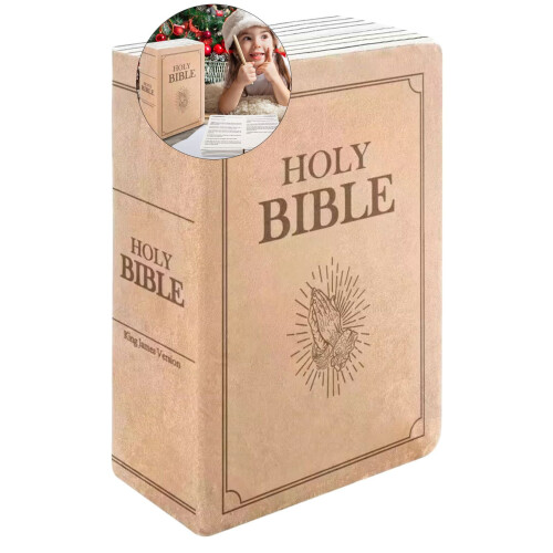 Yoloke Bible Pillow Plush Book with Opening Feature