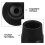 Trampolinfodpuder sort gummi 10 stk. 4,5 x 3,8 x 1,1 cm 3