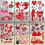 Valentijnsdag raamstickers (12 stuks) 2