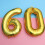 Balão dourado número 60 para aniversário de 40 polegadas 4