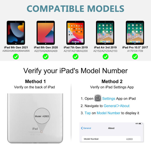 Θήκη πληκτρολογίου για iPad 10.2" και 10.5", αποσπώμενη Bluetooth 1