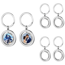 6 PCS Sublimation Blank Keychain Heat Press Transfer Pets Stamping Cat Dog Tags Double Side Print Personalized Gift