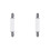 Verstelbare wantclips wit, 2 stuks 1