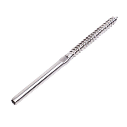 Pacote com 100 Parafusos T316 de Aço Inoxidável de 1/8 Polegadas para Destros e Canhotos, Parafusos de Fixação para Postes de Madeira de Kit de