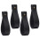 Sangles en cuir noir pour fixation murale – 10 pièces 2