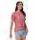 Top estivo da donna con scollo quadrato e maniche corte 6