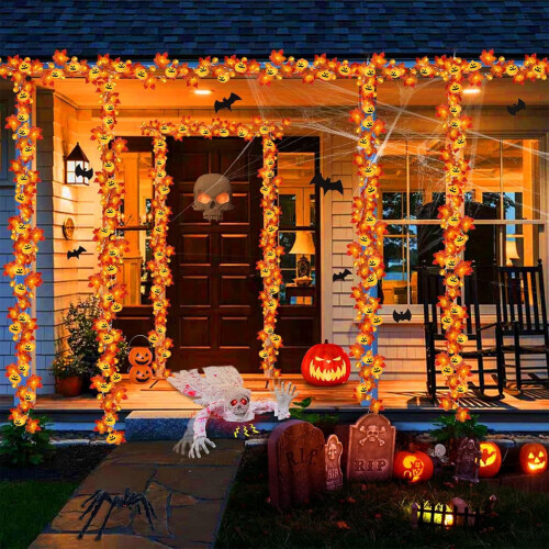 Maisíocht Ratán Duilleog Maple le 10  3D LED