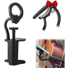 Guitar Phone Holder, 2025 Upgraded Portable Guitar or Ukulele Magnetic Phone Holder, 360Adjustable Guitars or Ukulele Phone Mount