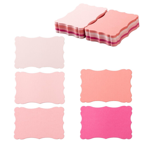 Mini vintage visittkort blanke 120 stk 3,66 x 2,37 tommer 5