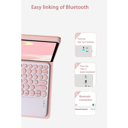Slanke Smart Stand toetsenbordhoes voor Samsung Galaxy Tab A9 2
