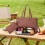 Dames draagtas van PU-leer, laptoptas en lunchtas, bruin 7