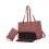 Dames draagtas van PU-leer, laptoptas en lunchtas, bruin 5