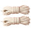 Lacets de chaussures en corde de polyester beige 120 cm, lot de 2 5
