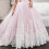 Vestido infantil para meninas, bordado em tule com laço de strass. 4
