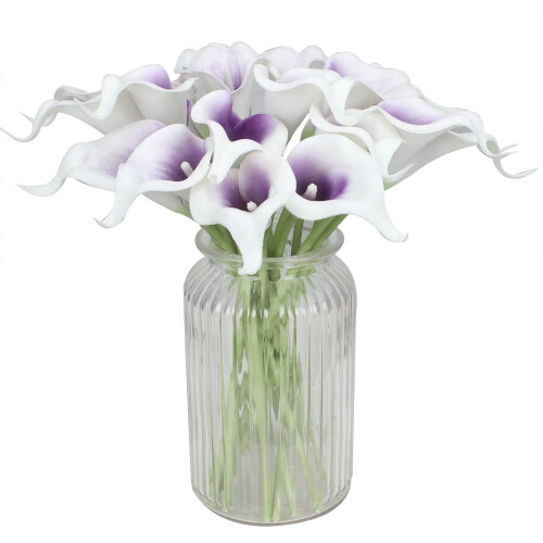 Τεχνητά λουλούδια Calla Lily κίτρινα 10 τεμάχια 2