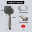 Shower Set with Handheld Showerhead 5 Settings 59 Inch 7