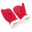 Mädchen-Winterhandschuhe, dicke Fleece-Strickfäustlinge mit Plüsch 6