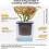 MOQIN plastplanter med dräneringshål 1-pack 6
