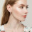 18K White Gold Plated Teardrop Opal Dangle Earrings 925 3