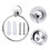 Anneau porte-serviettes mural en acier inoxydable 3