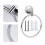 Anneau porte-serviettes mural en acier inoxydable 4
