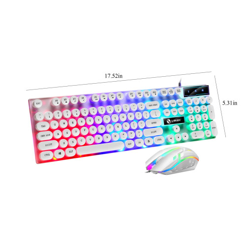 Jacenvly gaming keyboard and mouse set RGB mechanical 1