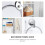 Anneau porte-serviettes mural en acier inoxydable 5