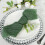 Serviettes de table en coton étamine, vert mousse, lot de 5 7