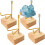 Rock Display Stand Wooden Base Adjustable Metal Arm 4-Pc 1