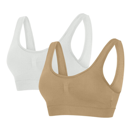 Γυναικείο αθλητικό σουτιέν U-Back χωρίς ενώσεις με ενίσχυση και πλαϊνά 1