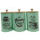 Kowaku coffee tea sugar containers iron green 3-piece 2