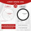 Miroir de maquillage double face portable avec 1x et 2x 2