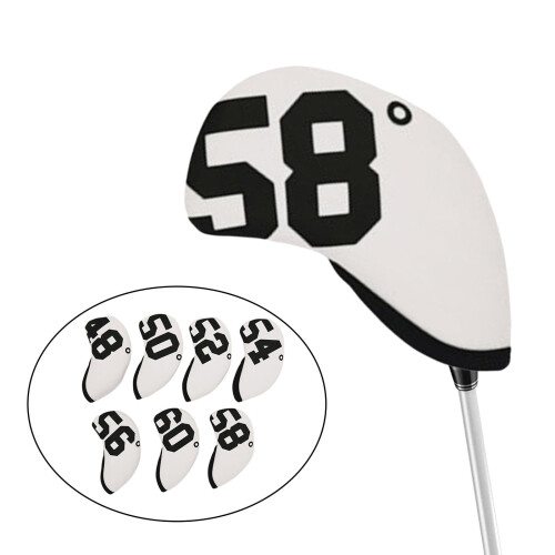 Waterdichte golf wedge headcovers (7 stuks) wit 2