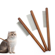 Wooden Handle Pet Comb Set 3 Pieces