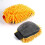 Orange mikrofiber bilvaskehandsker ridsefri 2 stk. 1