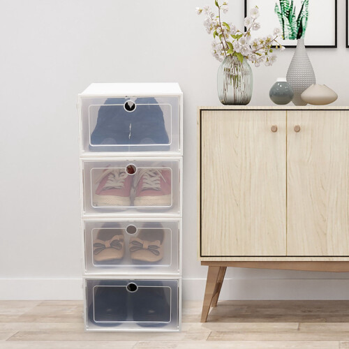 Skooppbevaringsbokser Klar plast Stabelbare 20 stk 2