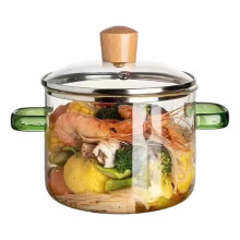 Borosilicate Glass Saucepan with Lid 1.5L