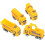 Kids Small Truck Model Toy Yellow 4 Pieces 3
