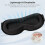 Adjustable Lycra Sleep Eye Mask with Earplugs and Storage 8