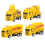 Kids Small Truck Model Toy Yellow 4 Pieces 4