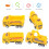 Kids Small Truck Model Toy Yellow 4 Pieces 7