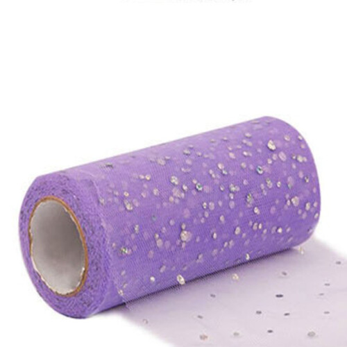 Glitter deco netbånd 6 tommer 10 meter 1