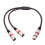 Adaptér XLR, rozdělovací kabel, samice-samec, Y kabel, 0,5 m 1