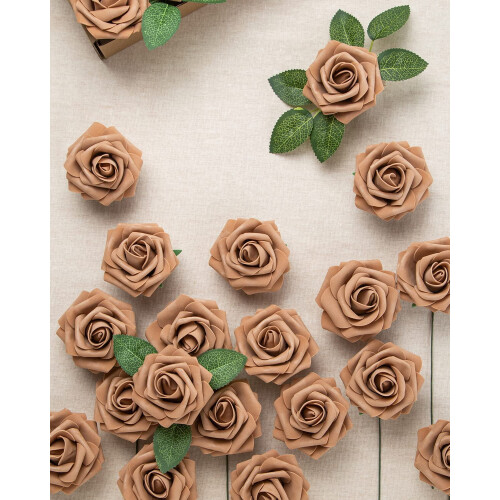 Rosas artificiais pretas com hastes (25 unidades) 2