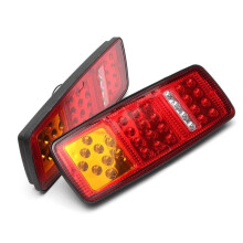 1 Coppia di Fanali Posteriori con 36 LED, Gruppo Luci Posteriori 12V 24V, Luce Freno Posteriore, Stop, Retromarcia per Rimorchio, Camion, Auto,