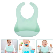 Silikonhaklapp för småbarn med ficka, 1-pack