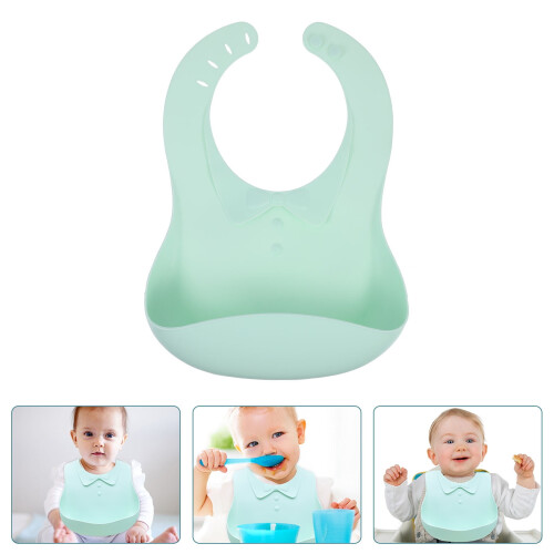 Silikonhaklapp för småbarn med ficka, 1-pack