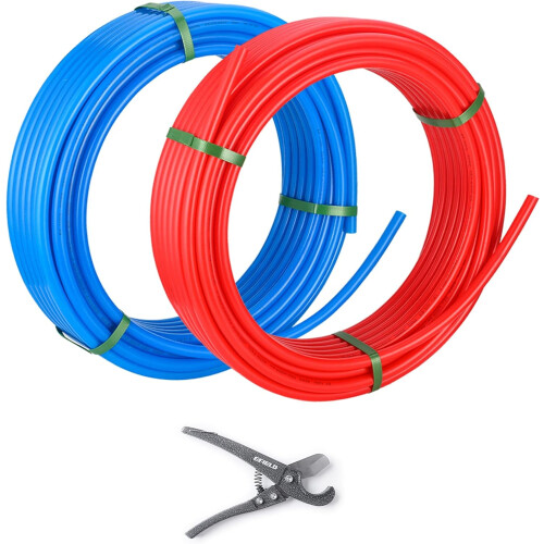 Σωλήνας EFIELD PEX-B μπλε/κόκκινο1/2 ίντσα150ft με πιστοποίηση NSF