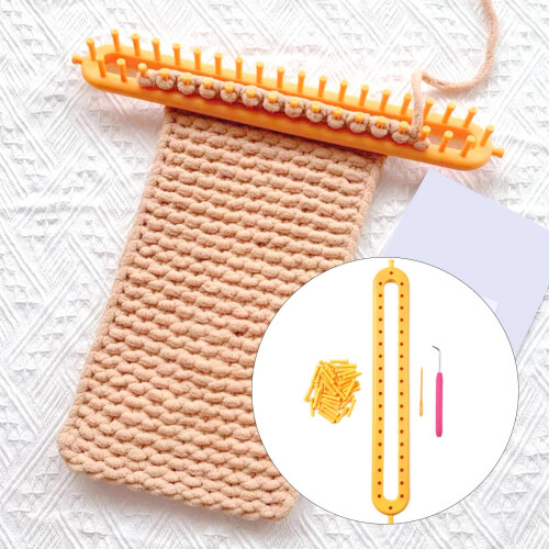 Strickrahmen-Set mit verstellbarem Stift, Häkelrahmen für Anfänger 1