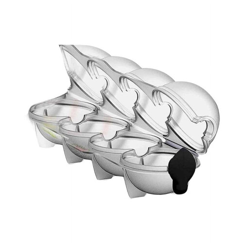Moule à glaçons rond en silicone à 4 cavités 1